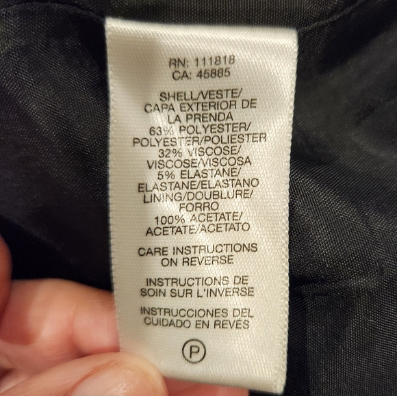 Michael Kors Black Dress with Cap Sleeves, Pockets and Zipper at Front - Picture 8 of 8